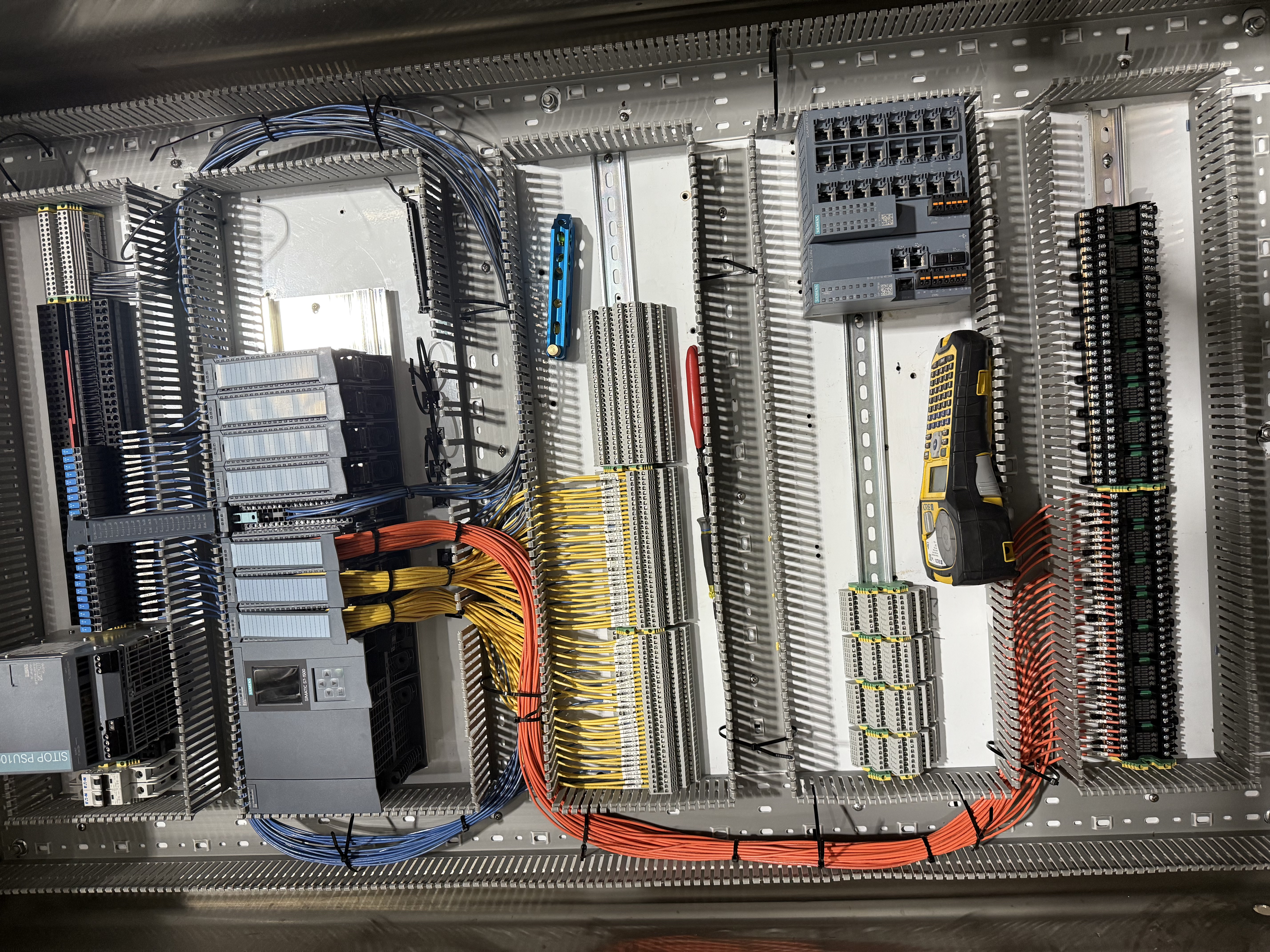 PLC control panel wiring
