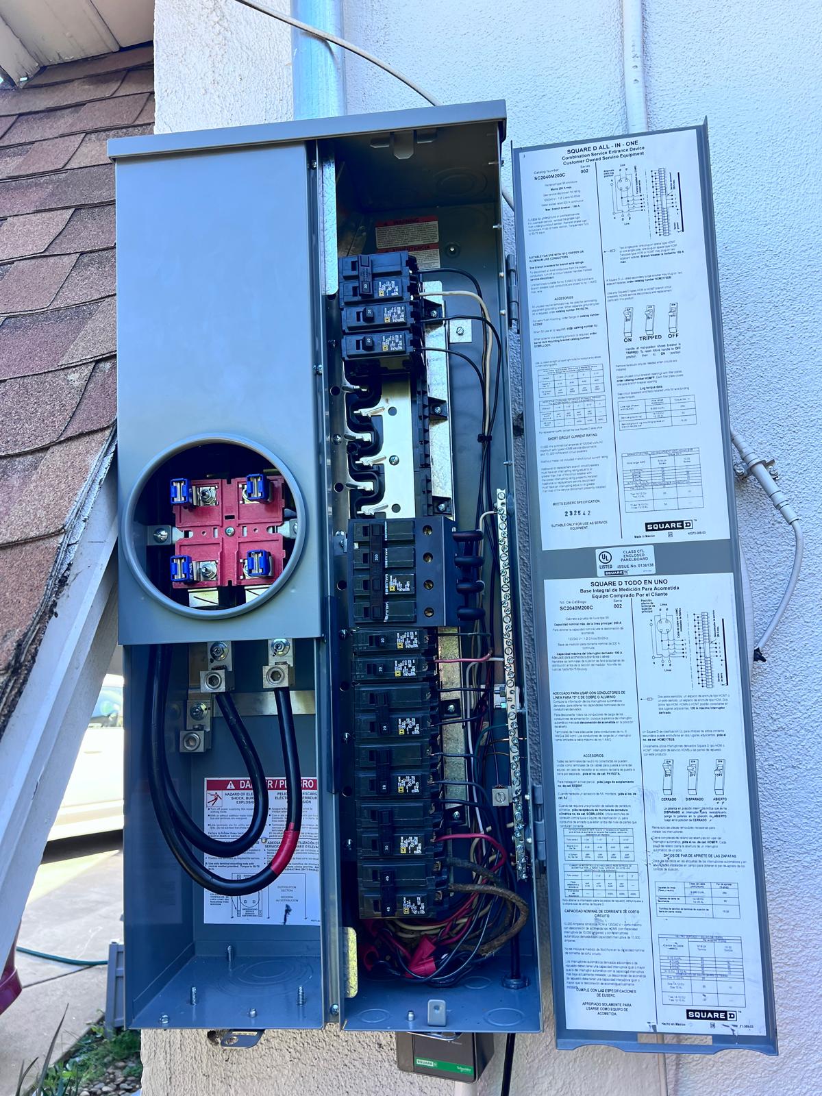 Residential electrical installation progress