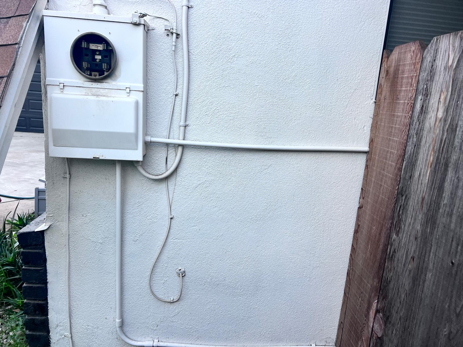 Residential electrical project before installation