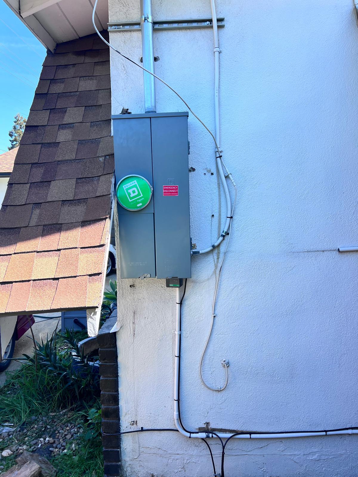 Residential electrical project nearing completion